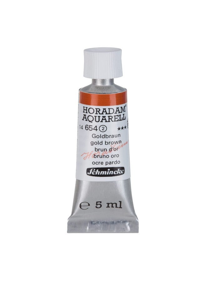 Schmincke 14654001 Horadam Watercolor 5 ml Gold Brown - Image 1